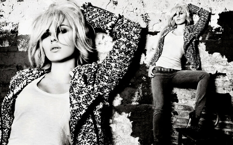 Woman in Jacket — Black, Dramatic, Photograph, Jeans