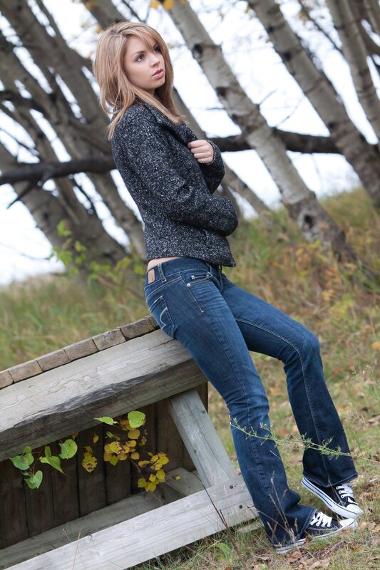woman in jeans and jacket
