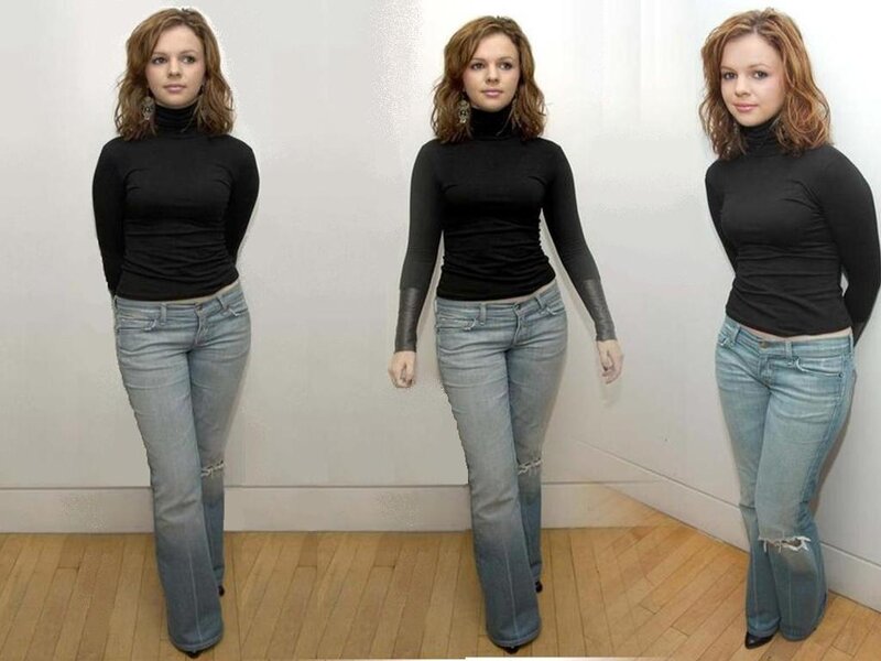 Woman in Jeans — Black, Neutral