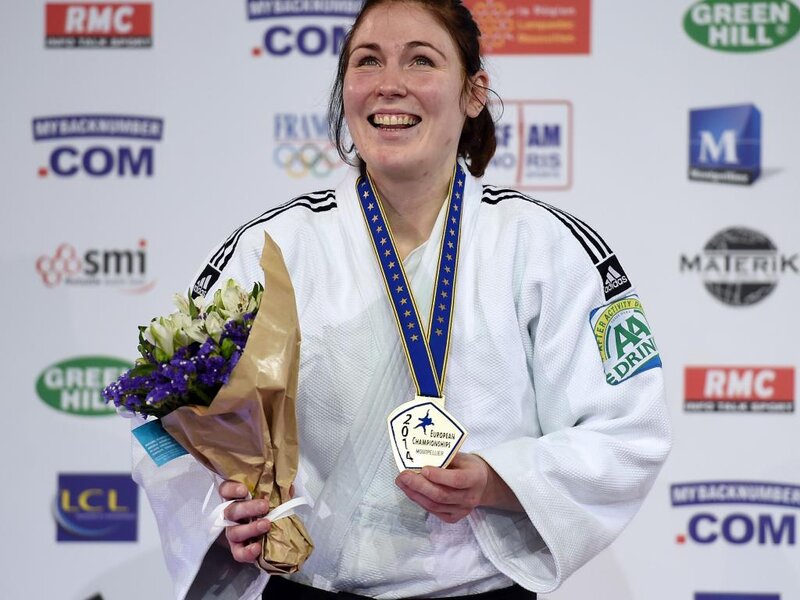 Woman in Judo Gi