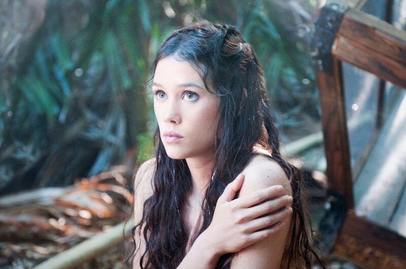 woman in jungle setting