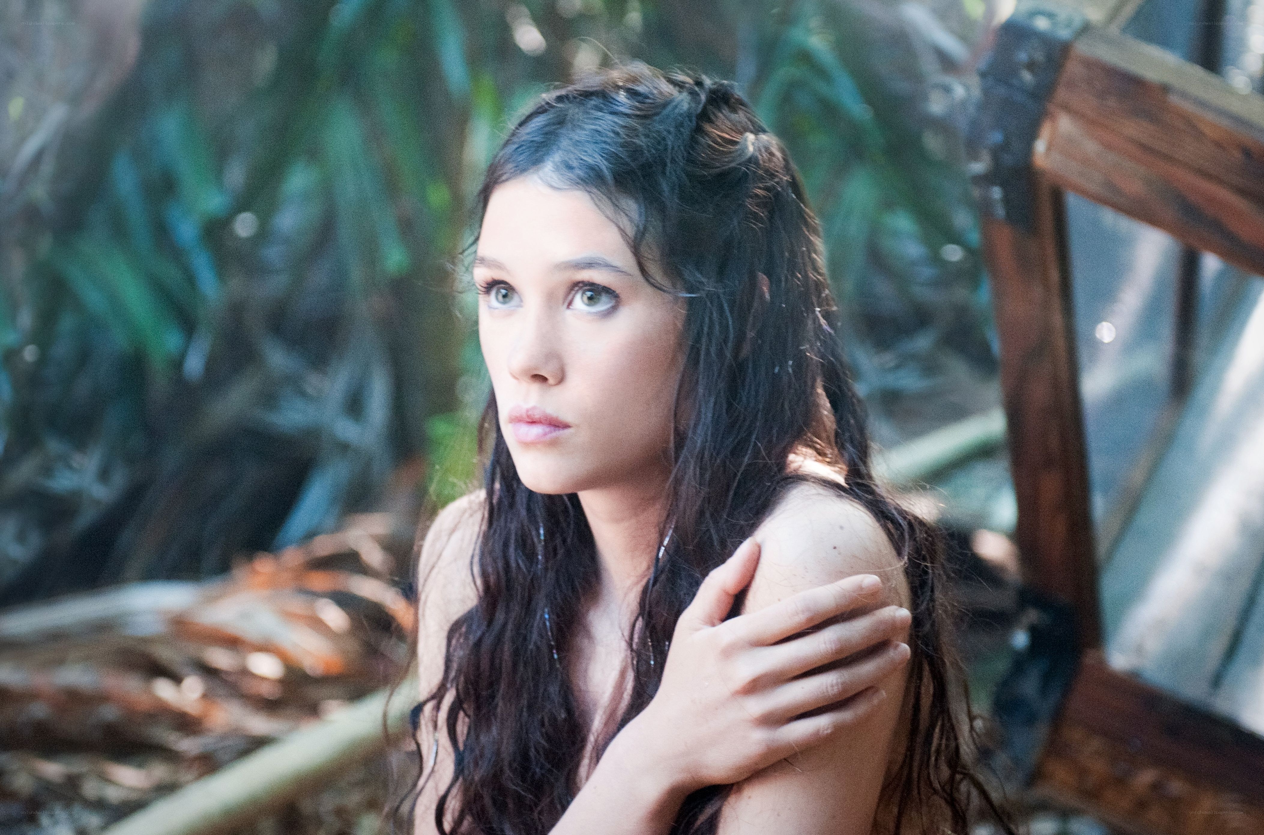 woman in jungle setting