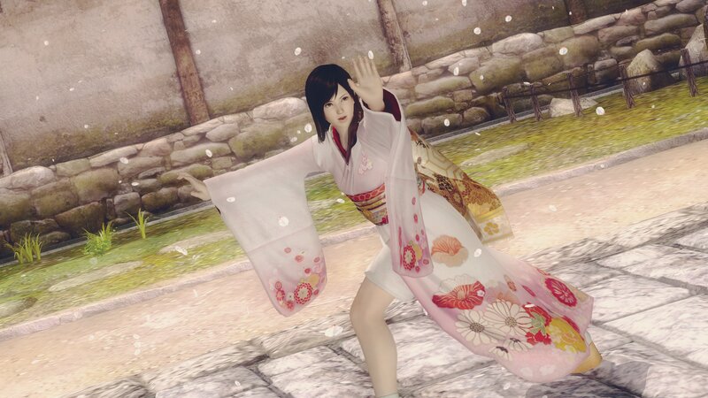 Woman in Kimono — Pink, Calm