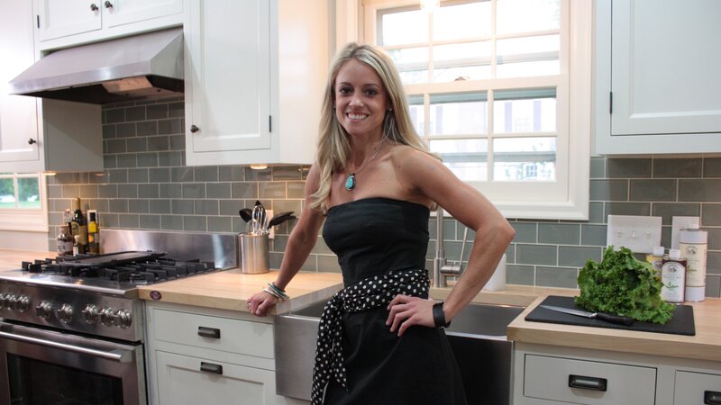 Woman in Kitchen — White, Confident