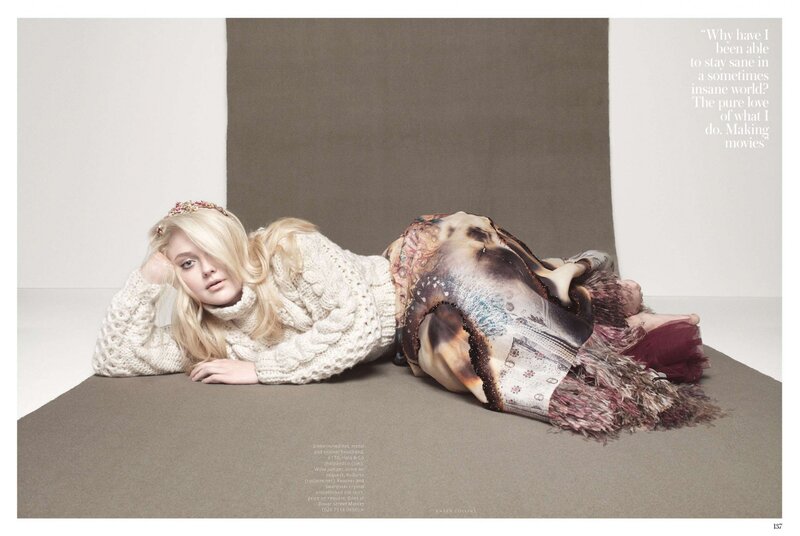 woman in knit sweater lying on floor
