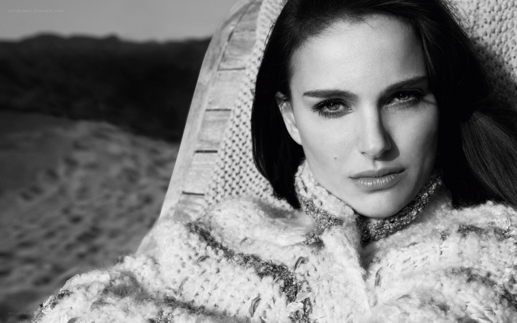 woman in knitted coat