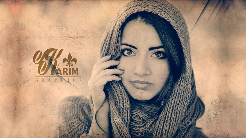 Woman in Knitted Hood — Brown