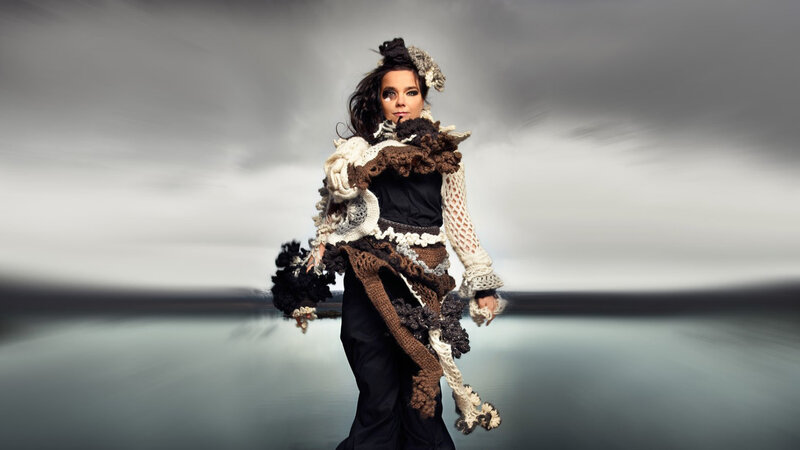 Woman in Knitted Outfit — Black