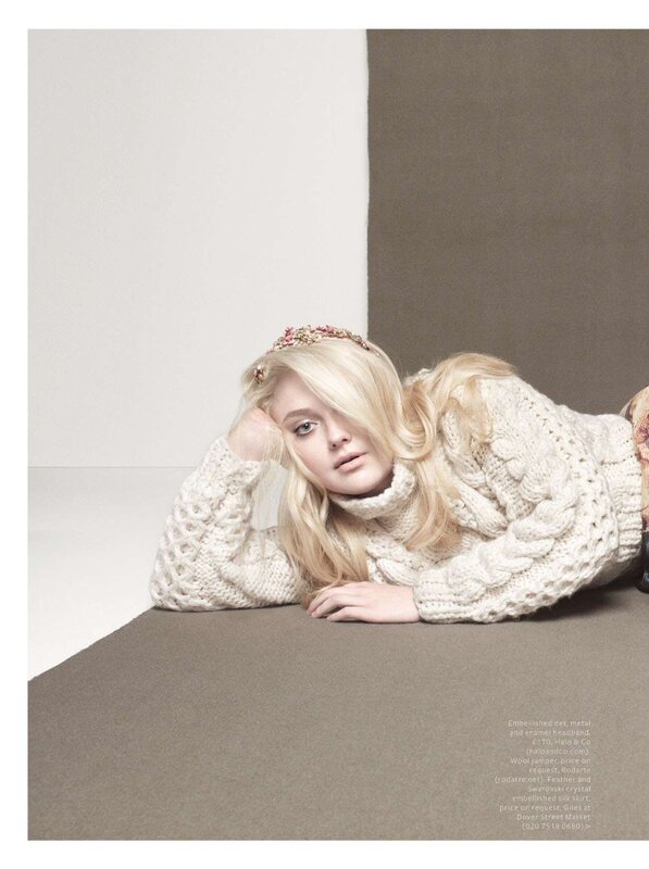 Woman in knitted sweater