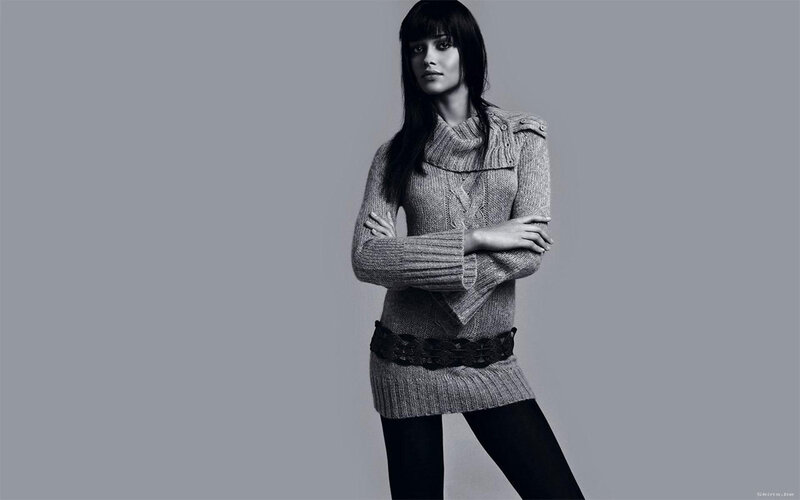woman in knitted sweater