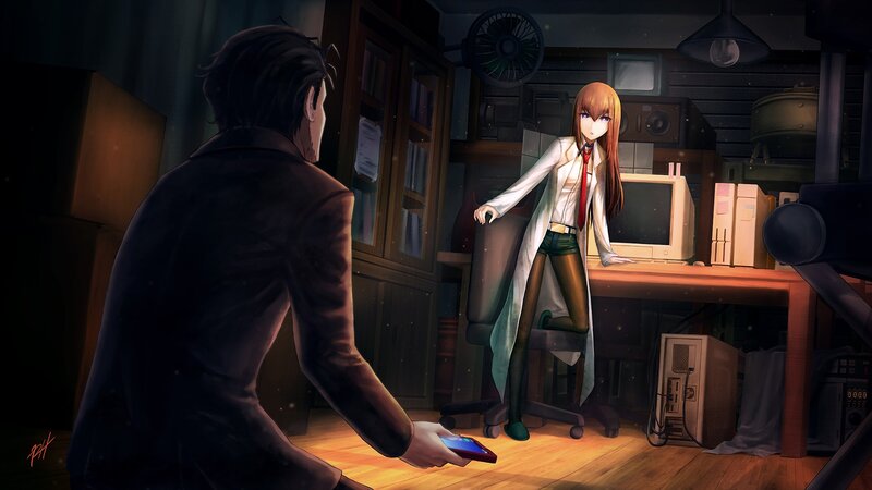 Woman in Lab Coat Standing — Brown