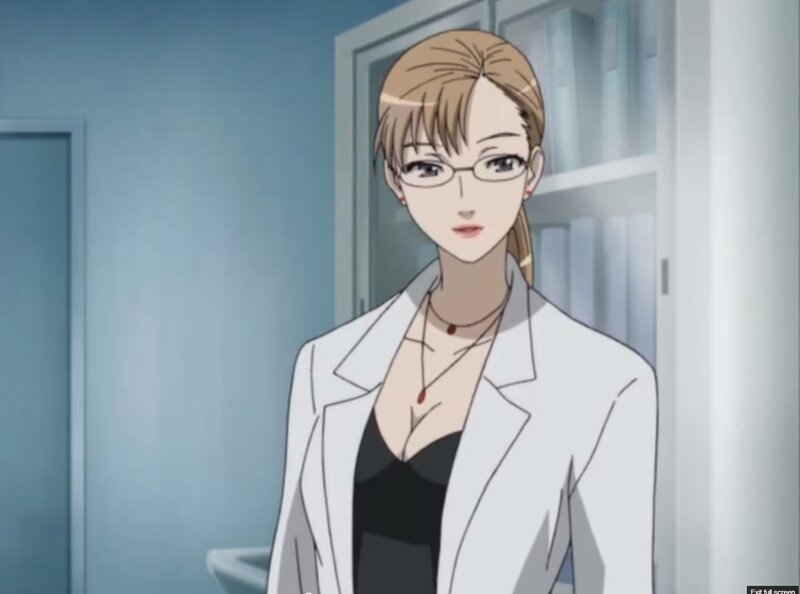 Woman in Lab Coat — White, Professional, Anime