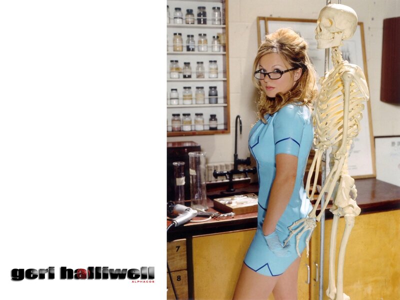 Woman in lab with skeleton