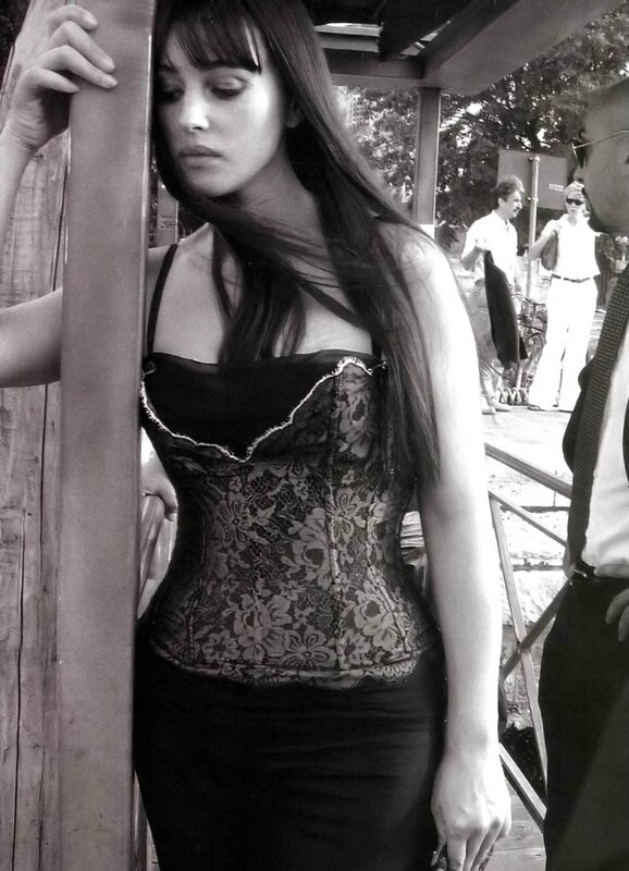 woman in lace corset