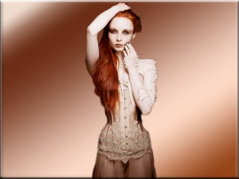 woman in lace corset