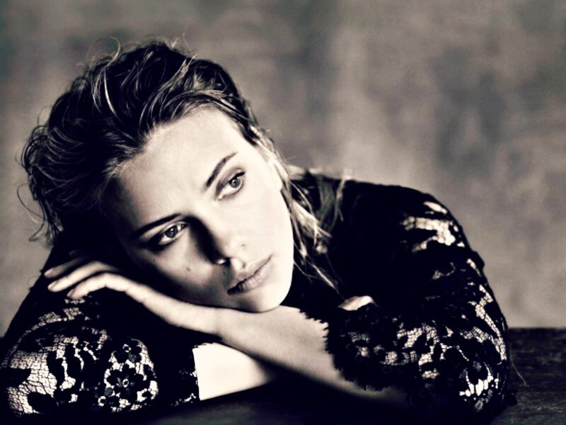 Woman in Lace Dress — Black, Contemplative, Photograph