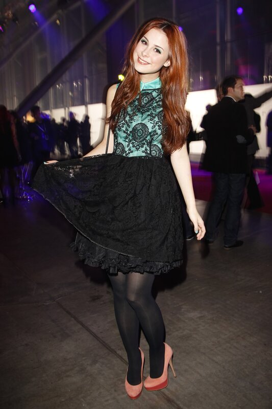 Woman in Lace Dress — Black, Festive