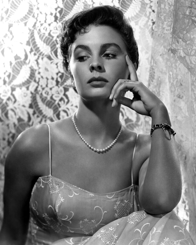 woman in lace dress portrait