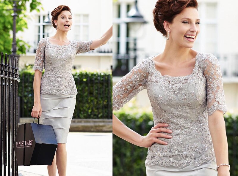 Woman in Lace Dress — Silver