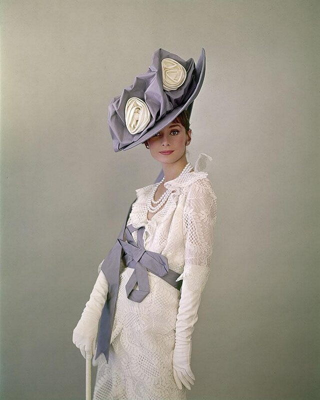 Woman in Lace Dress — White, Elegant, Photograph, Hat
