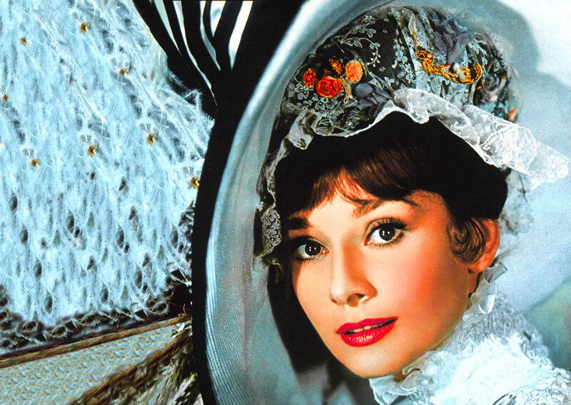 Woman in Lace Hat — White, Dramatic