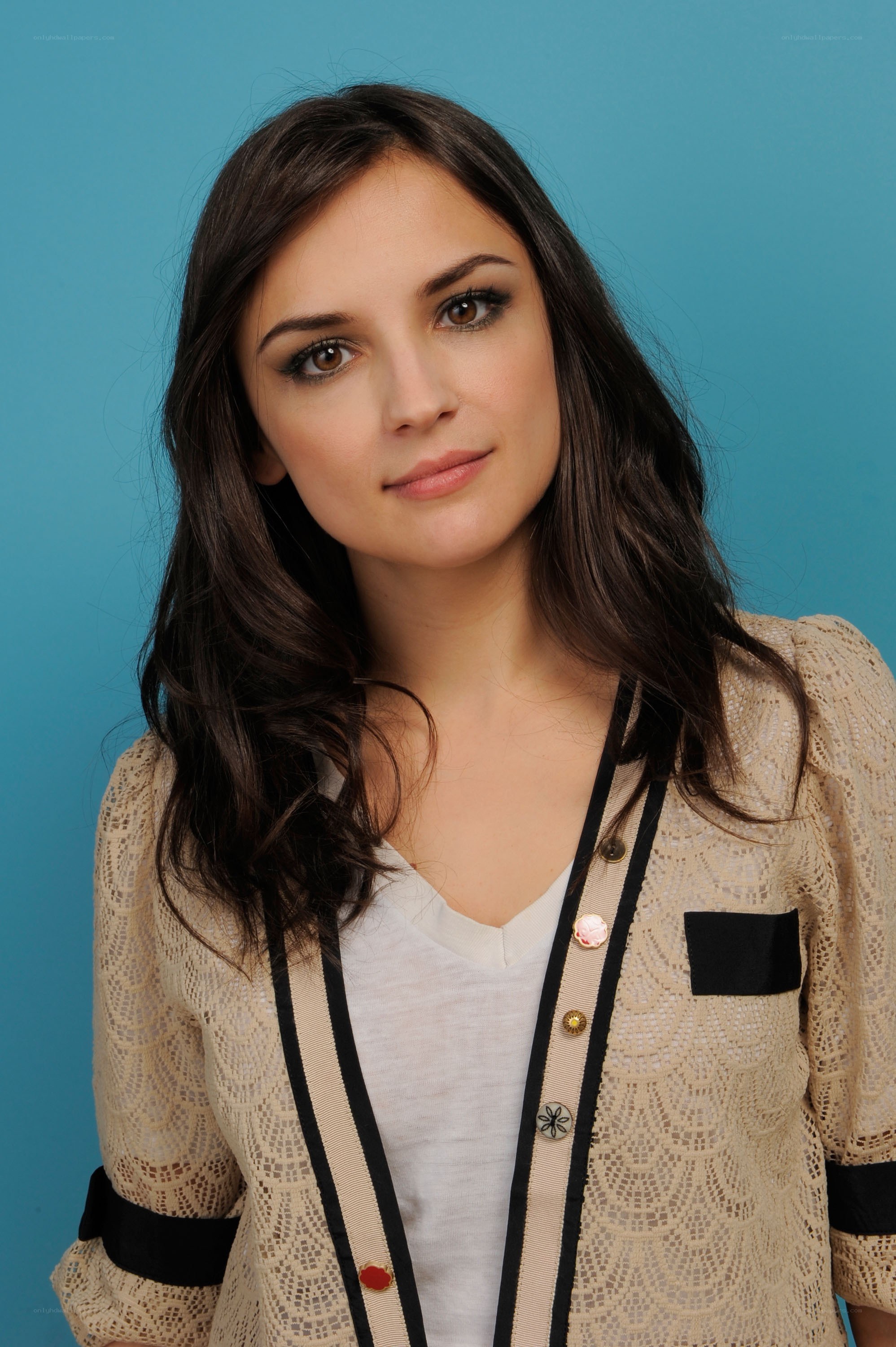 woman in lace jacket