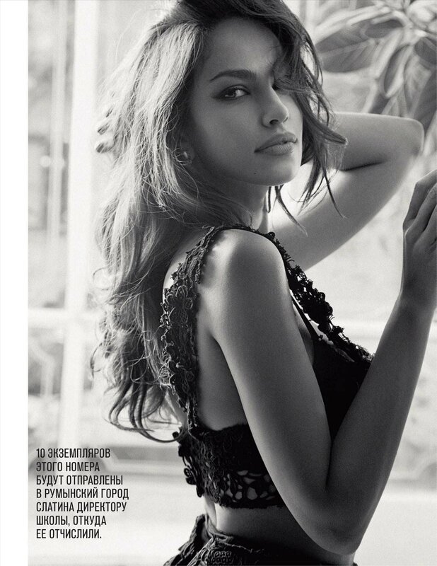 woman in lace top
