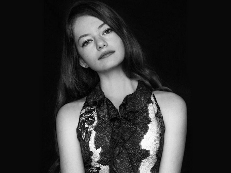 Woman in Lace Top — Black, Dramatic, Photograph, Lace Top, Earring