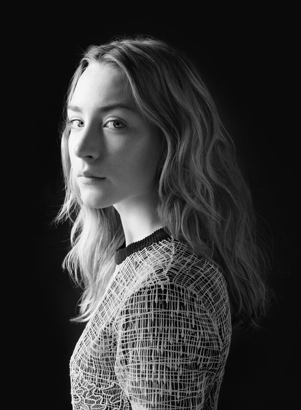 woman in lace top portrait