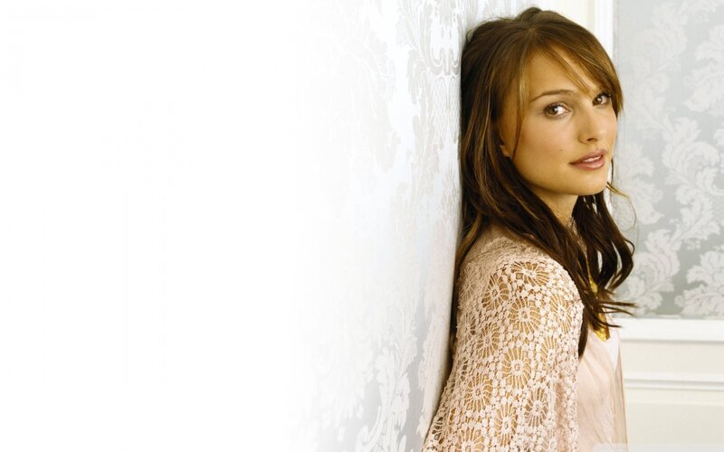 Woman in Lace Top — White, Calm, Photograph