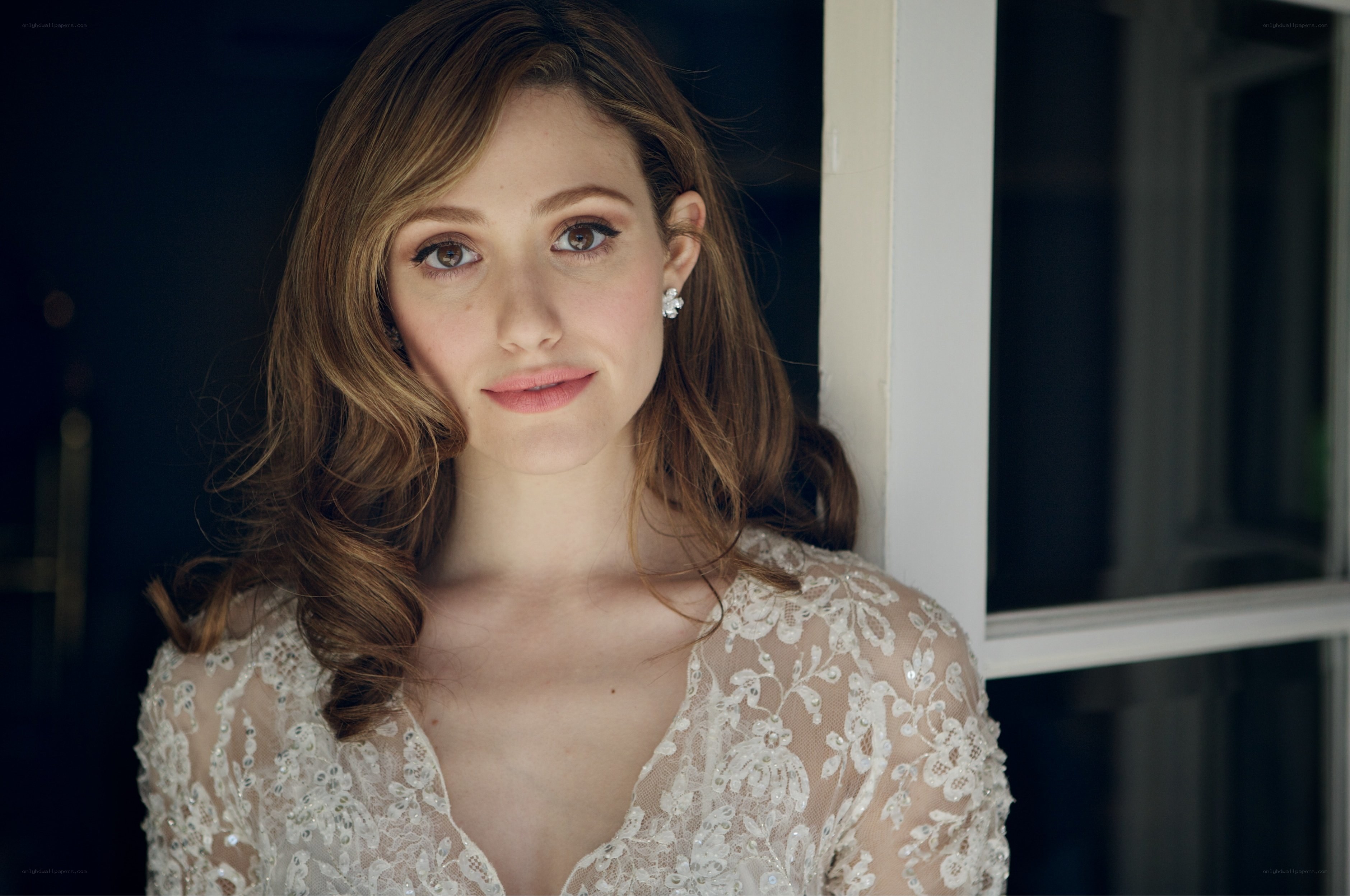 woman in lace wedding dress