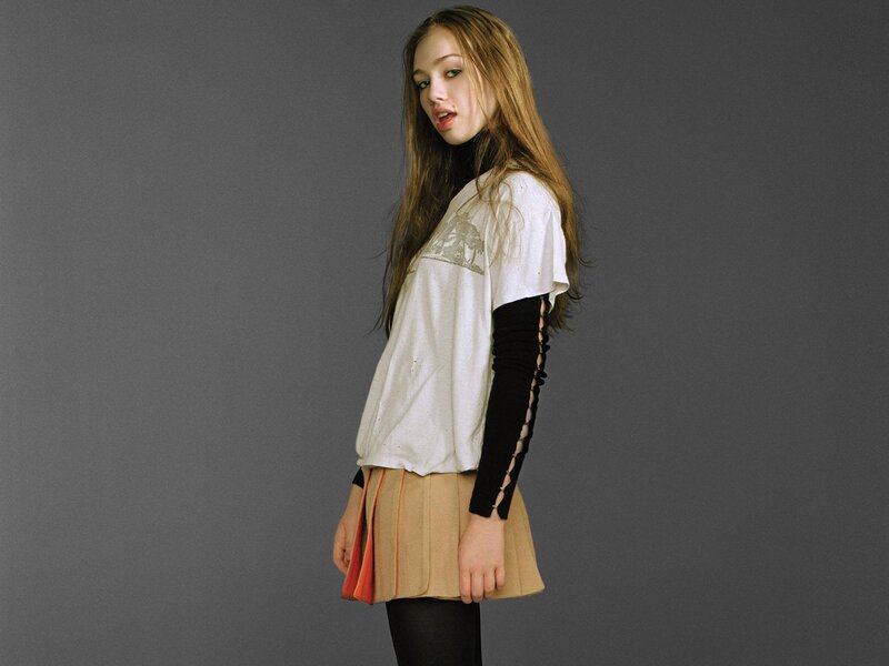 woman in layered outfit