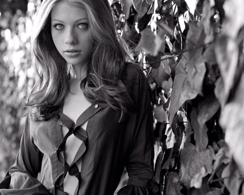 woman in leafy setting