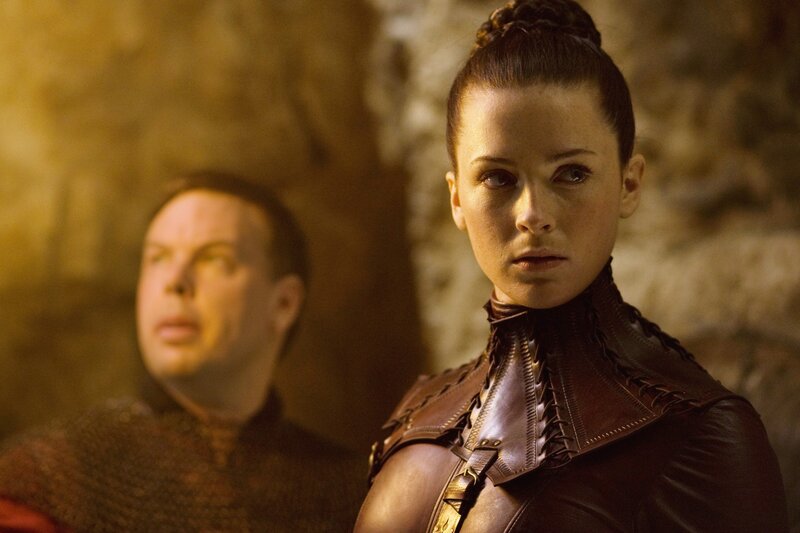 woman in leather armor