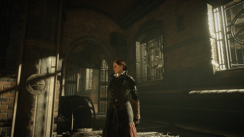 Woman in Leather Coat — Brown