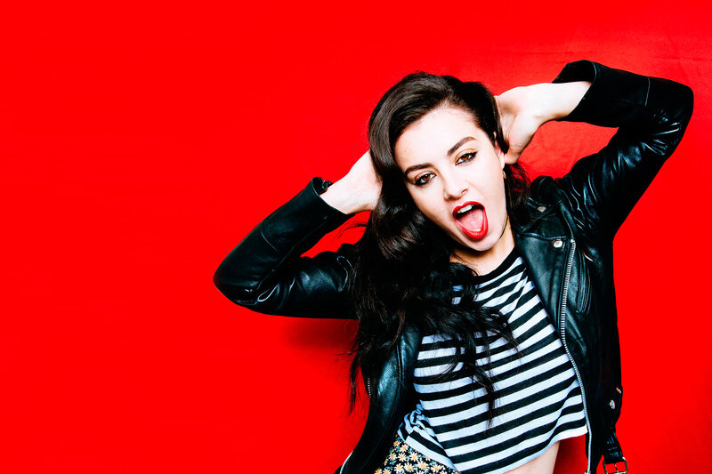 woman in leather jacket