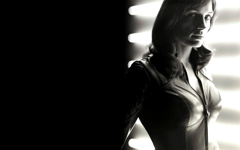 woman in leather jacket