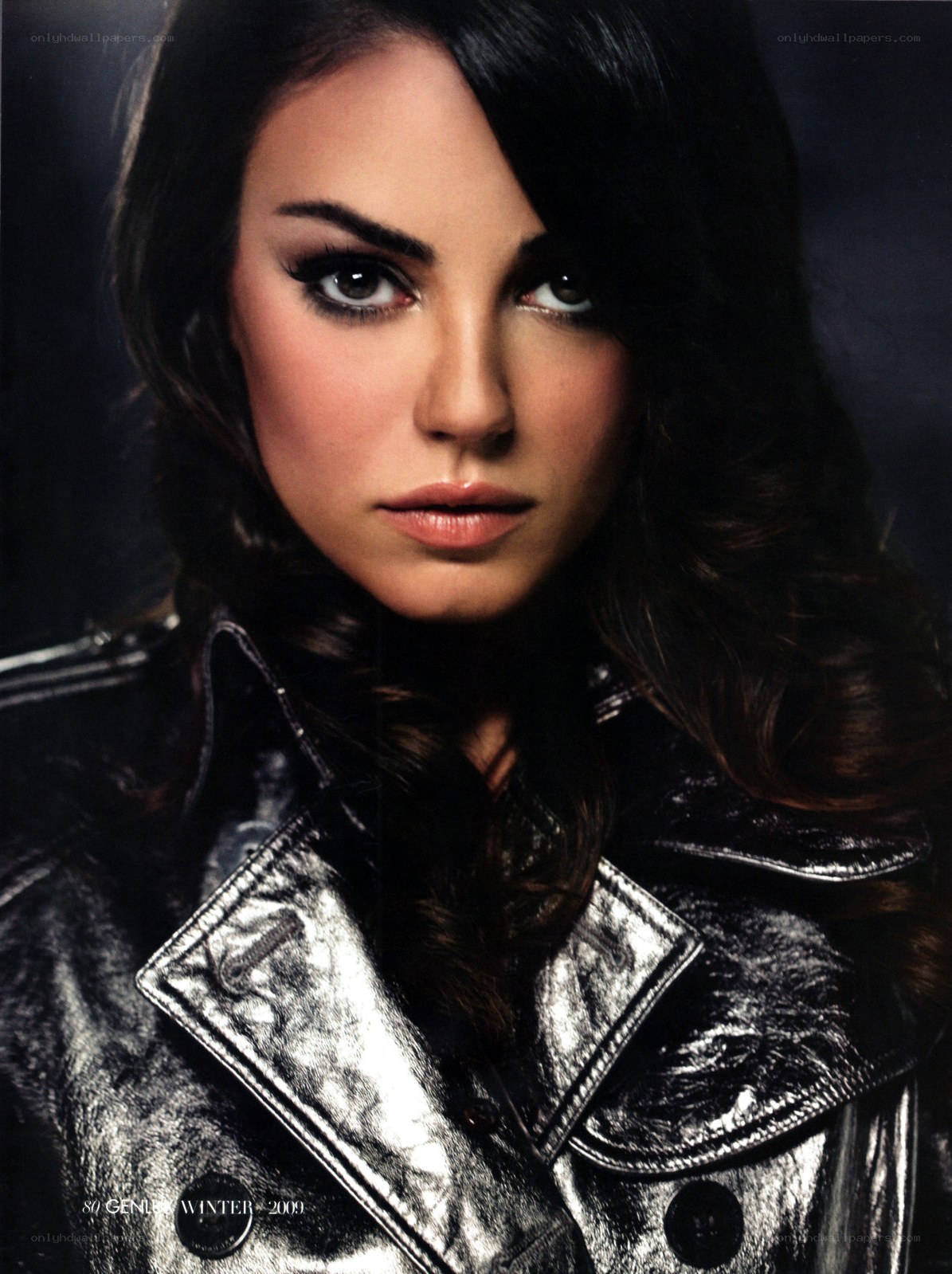 woman in leather jacket