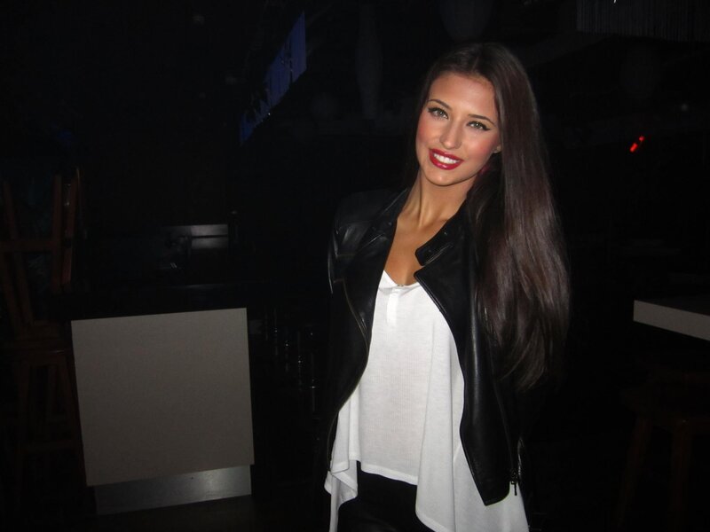Woman in Leather Jacket — Black, Dark