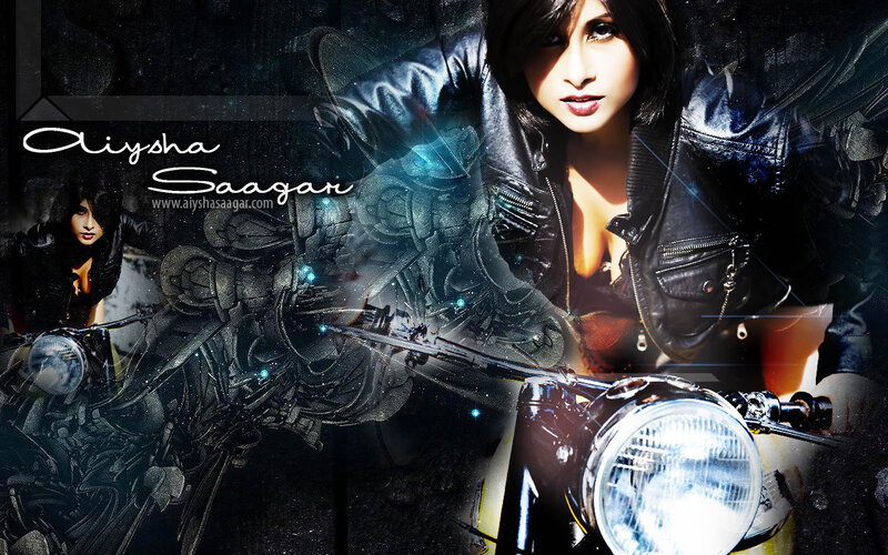 Woman in Leather Jacket — Black, Dramatic, Night, Digital Art