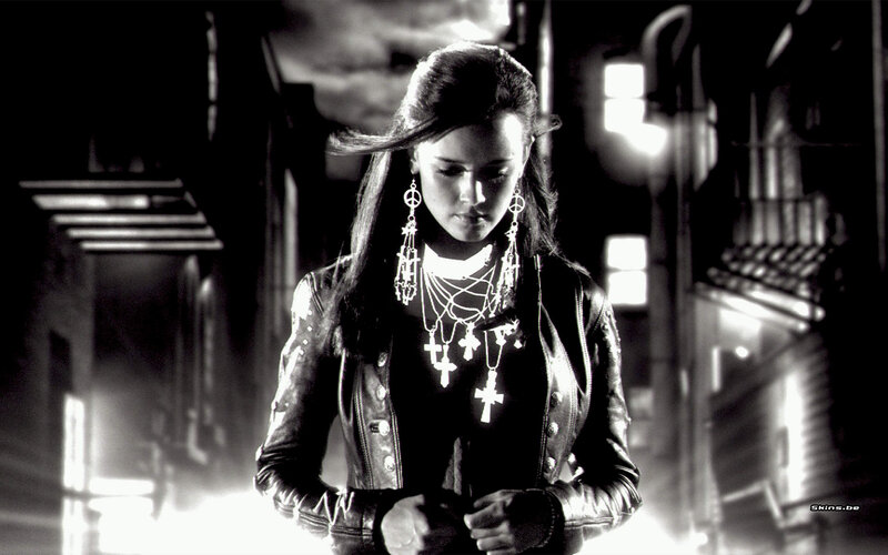 Woman in Leather Jacket — Black, Dramatic, Night, Photograph, Leather Jacket, Cross Necklaces
