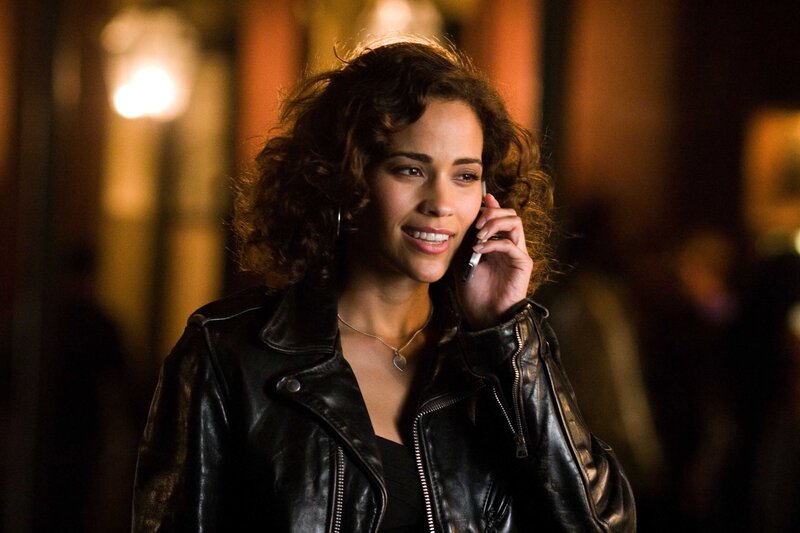 Woman in Leather Jacket — Black, Dramatic, Night