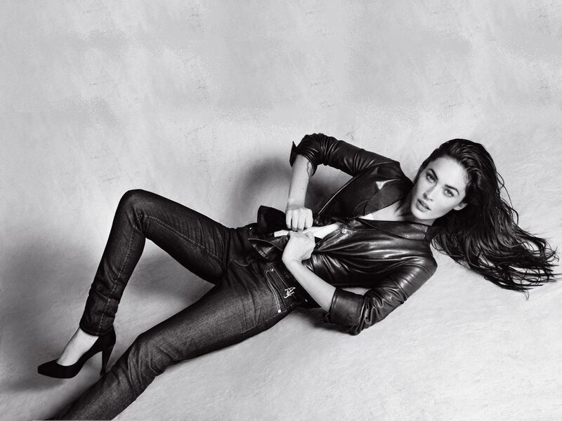Woman in Leather Jacket — Black, Dramatic, Photograph, Jeans