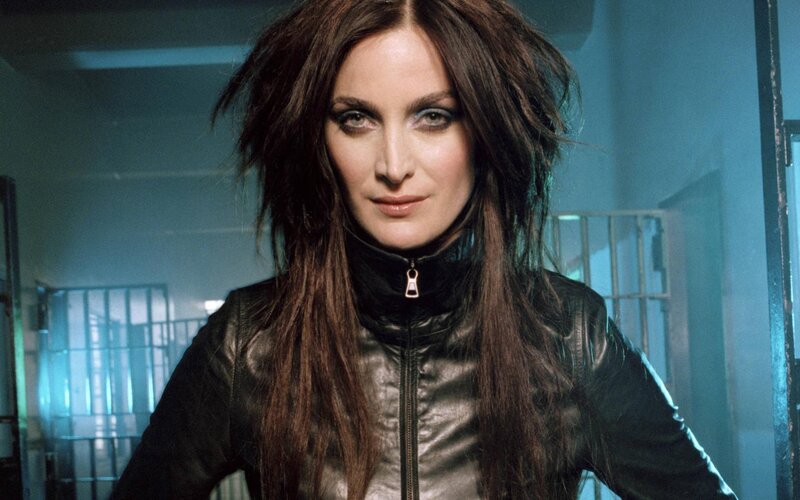 Woman in Leather Jacket — Black, Dramatic, Photograph, Leather Jacket, Jail Cells