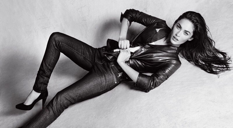 Woman in Leather Jacket — Black, Dramatic, Photograph, Leather Jacket, Jeans, Heels