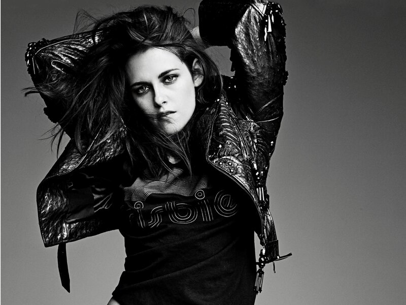 Woman in Leather Jacket — Black, Dramatic, Photograph, Leather Jacket, T-shirt