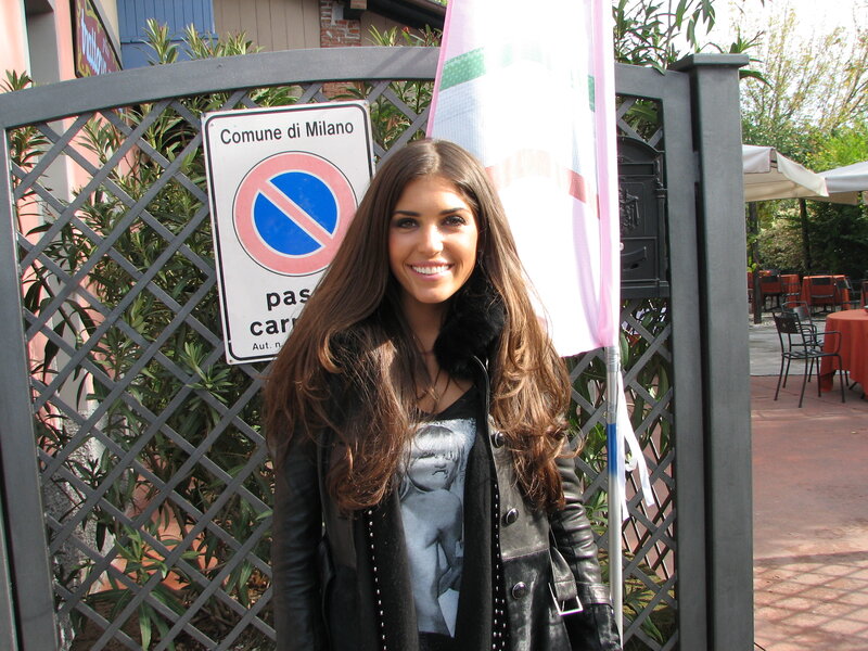 Woman in Leather Jacket — Black, Neutral, Afternoon