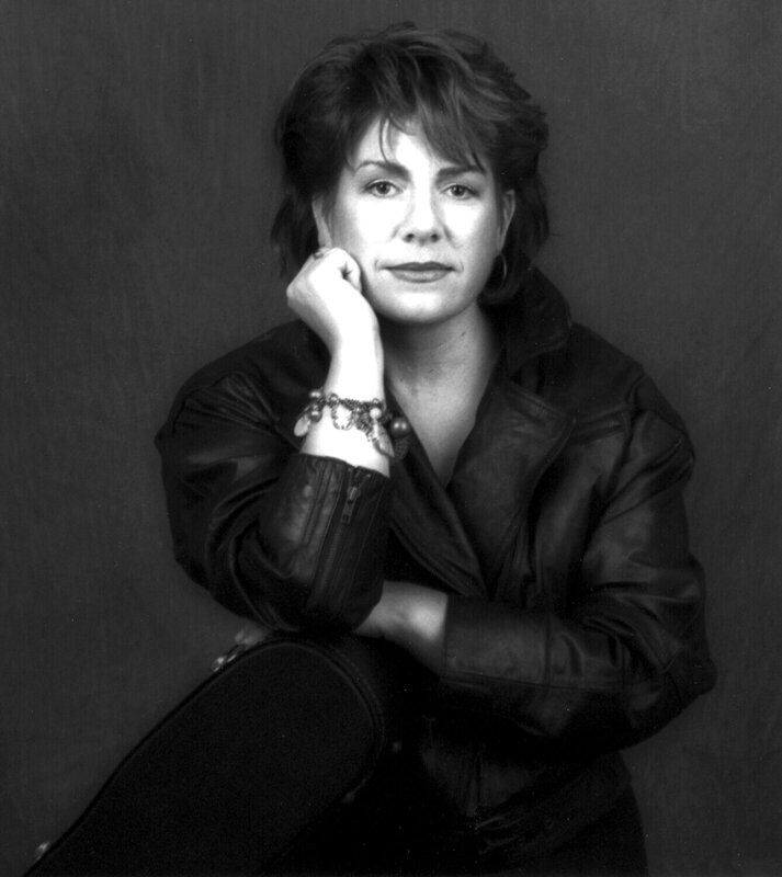 Woman in Leather Jacket — Black, Serious, Photograph, Bracelet