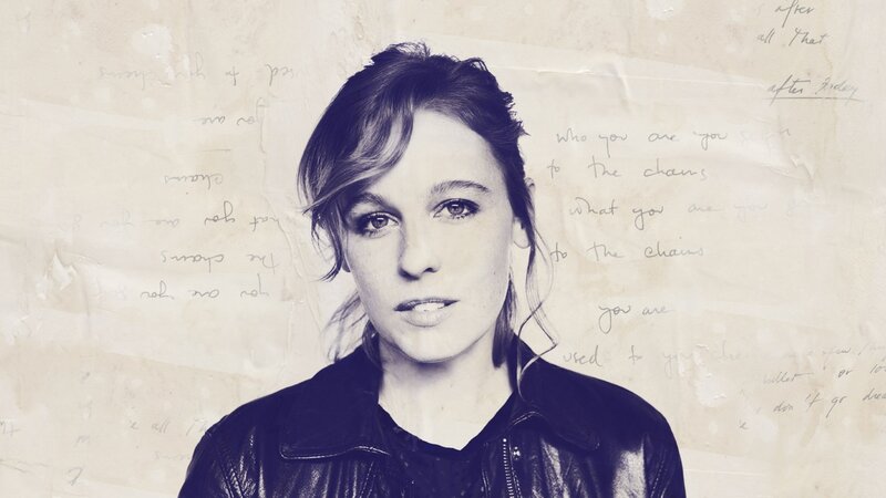 Woman in Leather Jacket — Black, Serious, Photograph, Leather Jacket, Handwritten Text