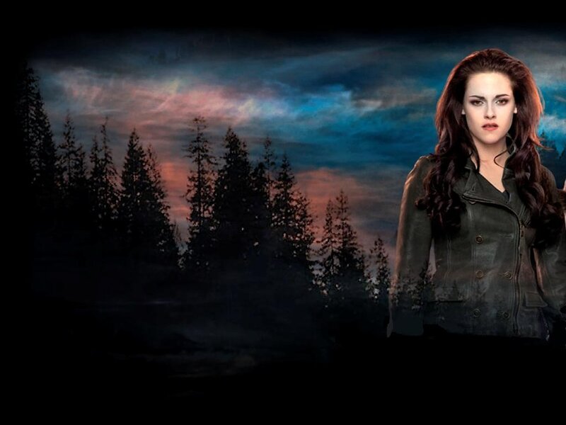 Woman in Leather Jacket — Blue, Dramatic, Night